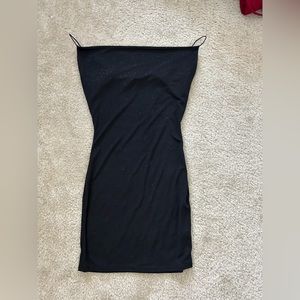 Black sparkles summer dress